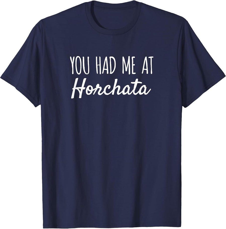You Had Me At Horchata Funny Cinco De Mayo T-Shirt - Navy Blue