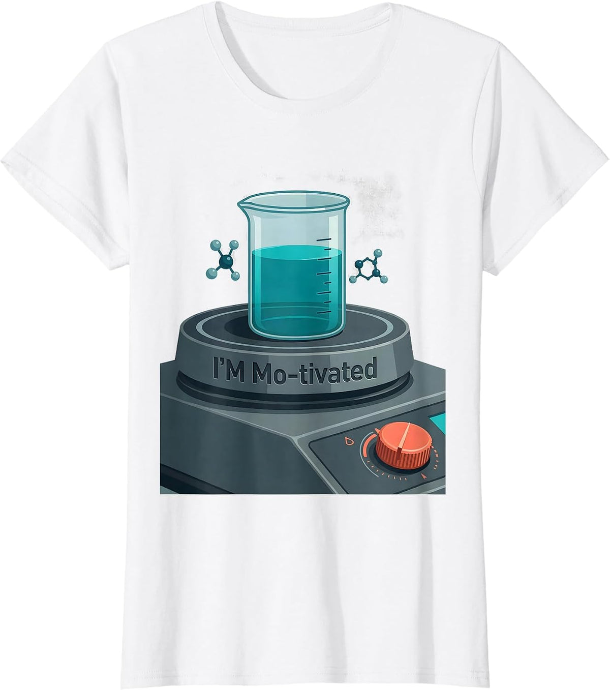 I'm Mo-tivated Funny Chemistry Science Teacher Gift T-Shirt - White