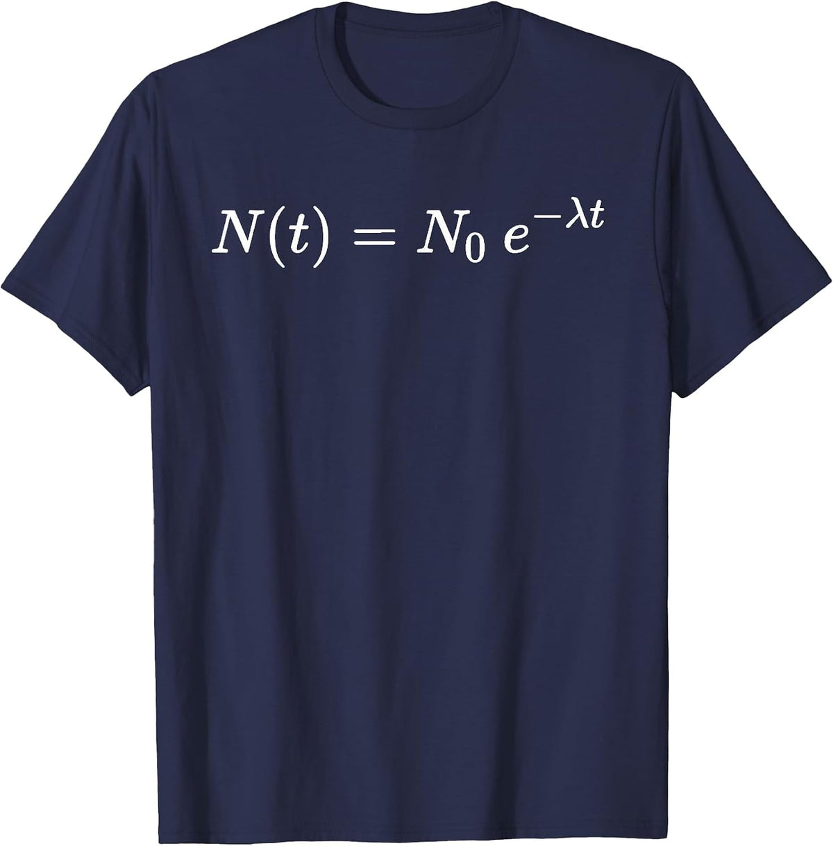 Nuclear Radioactive Decay, Cool Physics and Science T-Shirt - Navy Blue