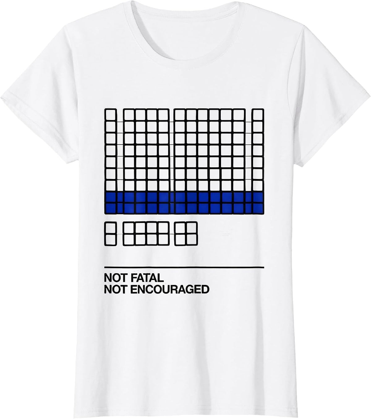 Women's Not Fatal, Not Encouraged Funny Periodic Table Chemistry T-Shirt - White