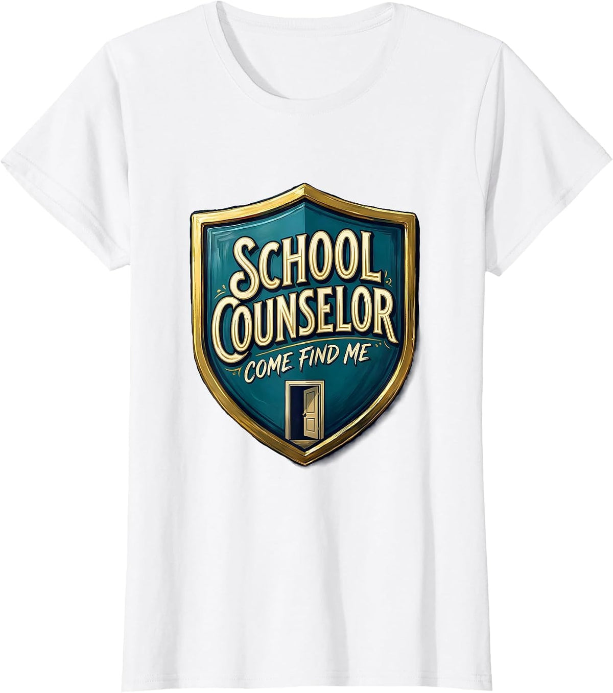 Women's School Counselor, Come Find Me Funny Psychologist Humor T-Shirt - White