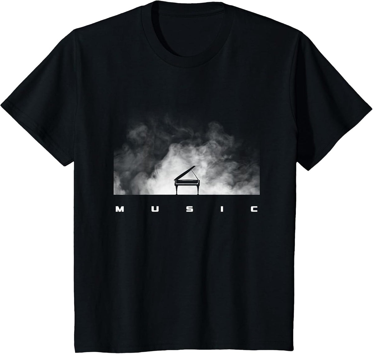 Music Pianist Piano T-Shirt - Black
