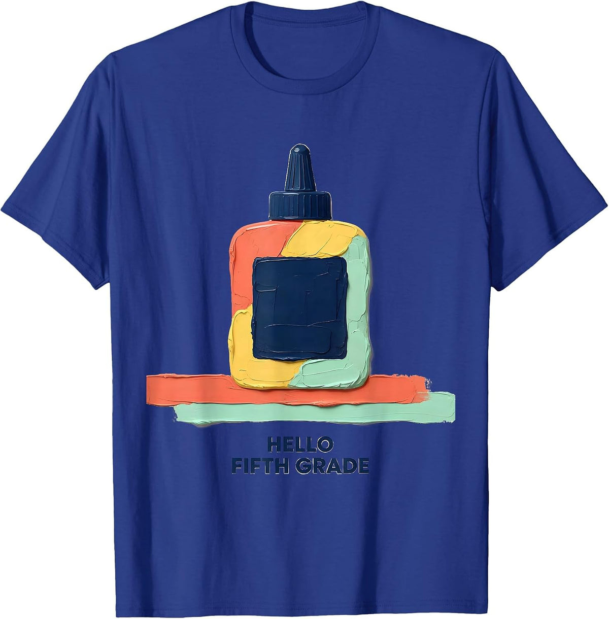 Hello Fifth Grade Cute Back To School Teacher Student T-Shirt - Royal Blue