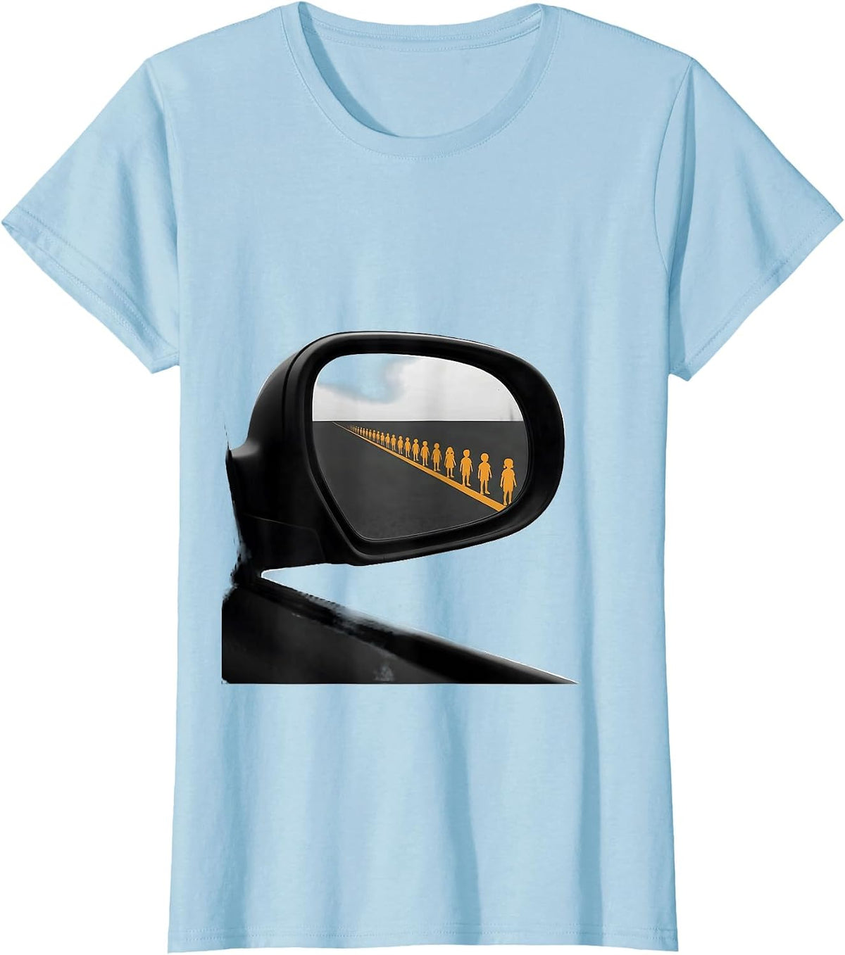 School Bus Driver Minimalist Driver Humor T-Shirt - Baby Blue