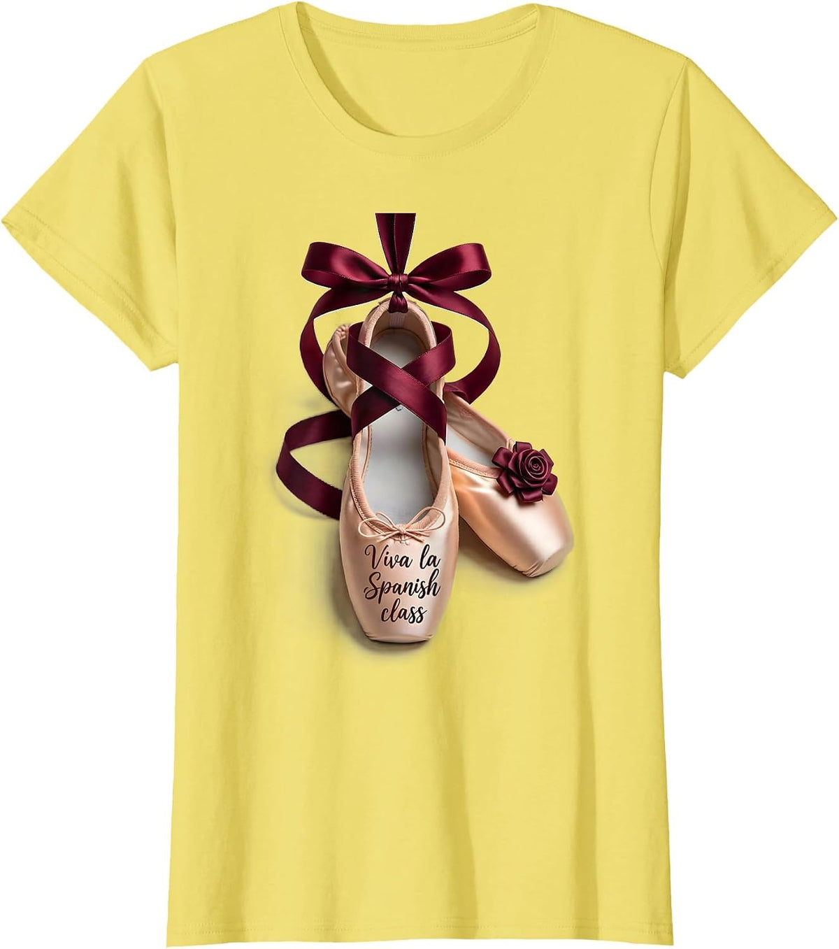 Viva La Spanish Class Teacher Design T-Shirt - Lemon Yellow