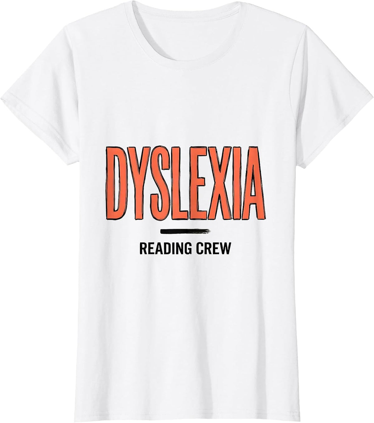 Dyslexia Reading Crew Funny Dyslexia Teacher Squad Awareness T-Shirt - White
