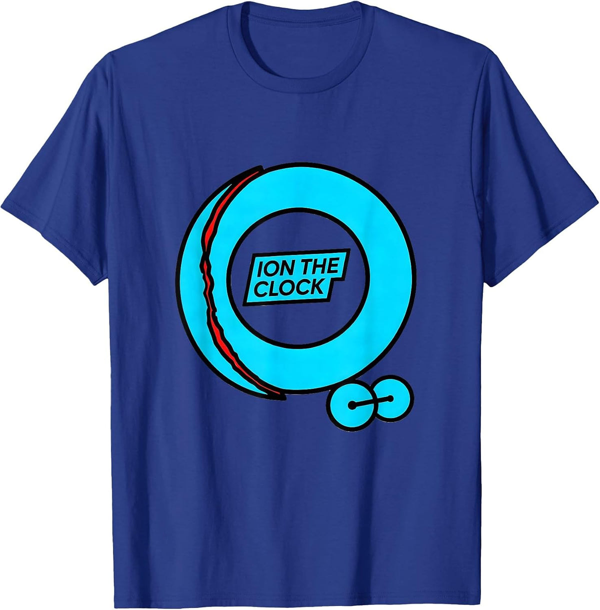 Ion The Clock New Wave Chemistry Humor Science Teacher Gift T-Shirt - Royal Blue