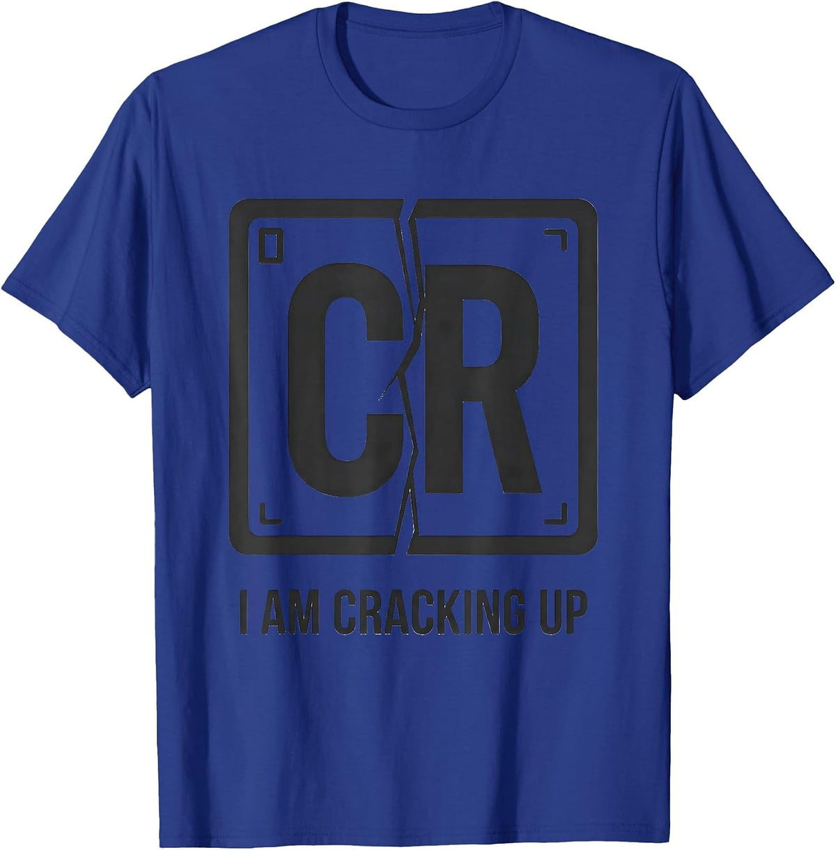 I Am Cracking Up Funny Chemistry Science Pun Humor T-Shirt - Royal Blue