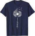 Funny Statistician Dandelion Statistics Data Saying Flower T-Shirt - Navy Blue