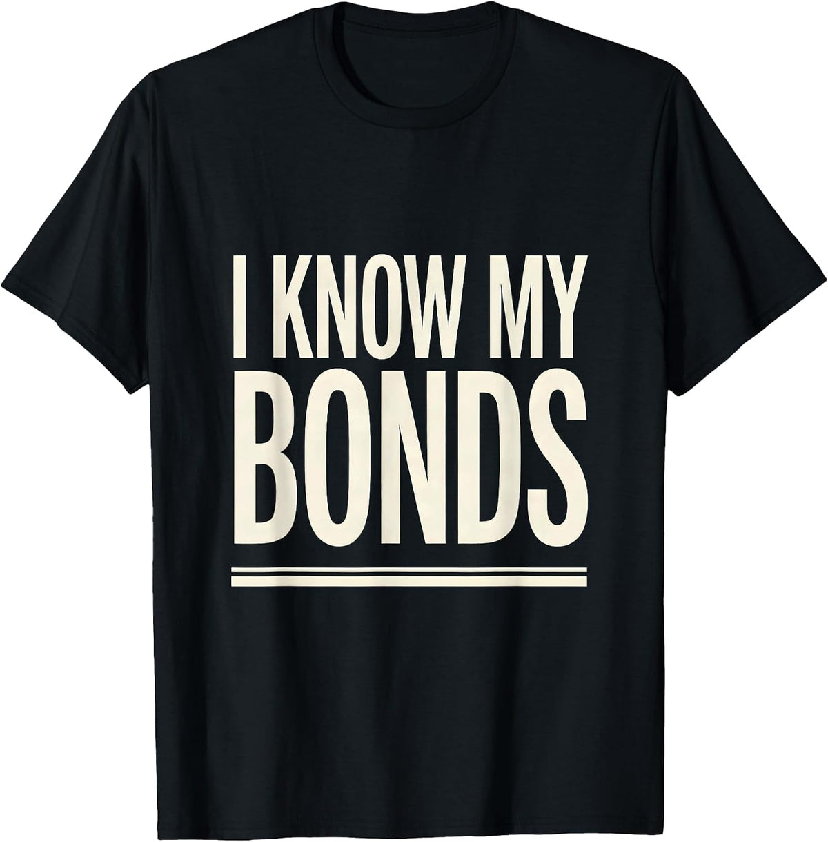 Men's I Know My Bonds Minimalist Science Humor Periodic Table T-Shirt - Black