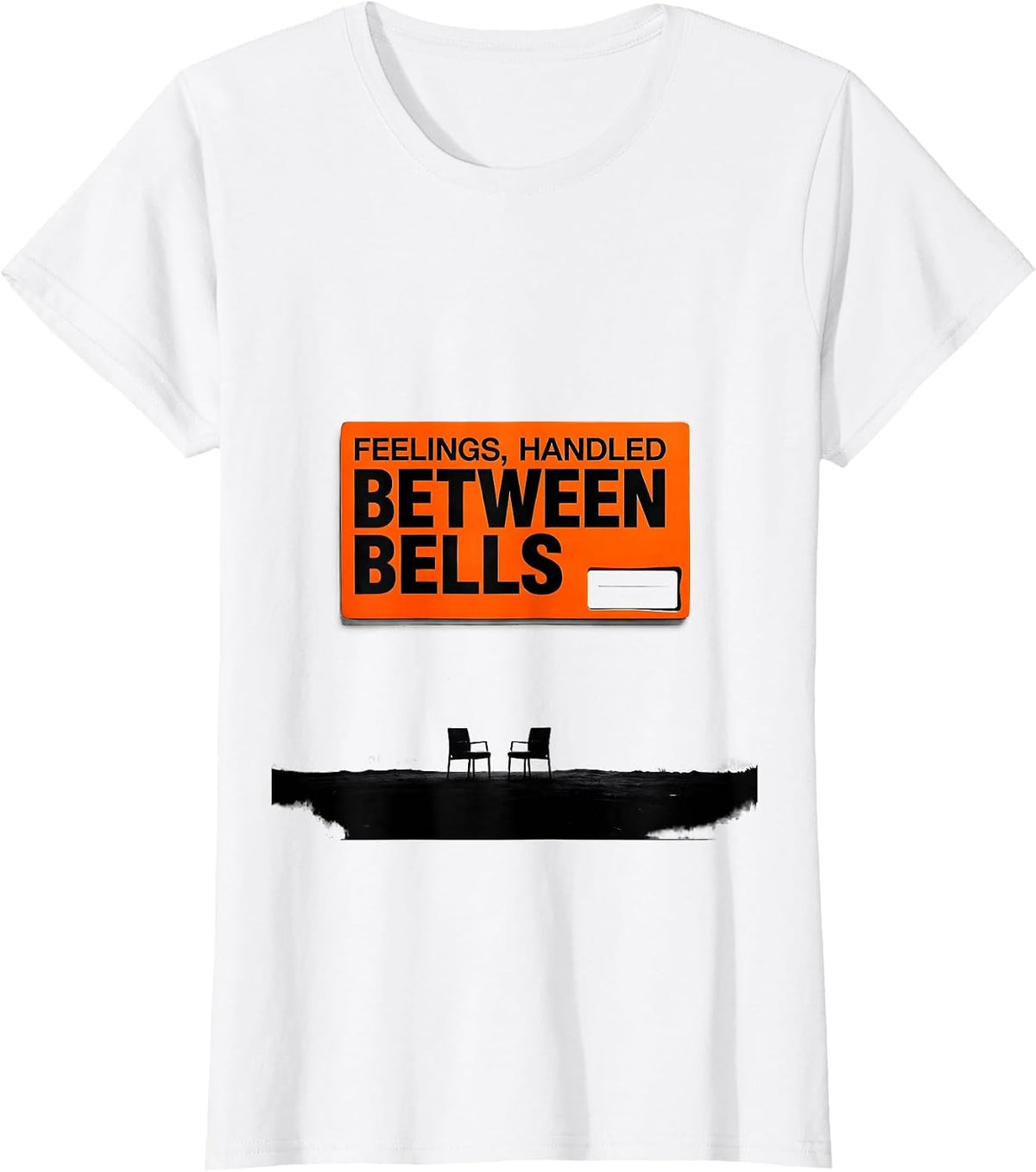 Feelings Handled Between Bells Minimalist School Counselor T-Shirt - White