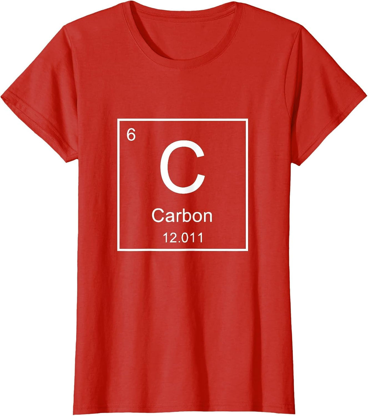 Periodic Table of Elements Carbon Element T-Shirt - Red