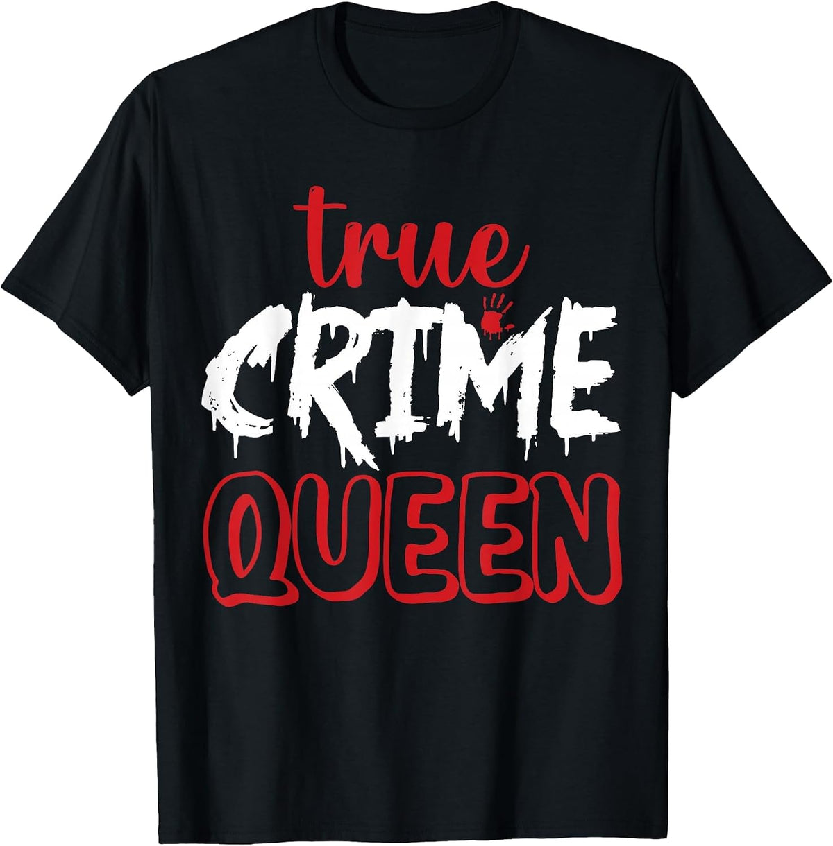 True Crime Queen T-Shirt - Black