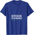 Stock Steward Functional Uniform Small Business Employee T-Shirt - Royal Blue