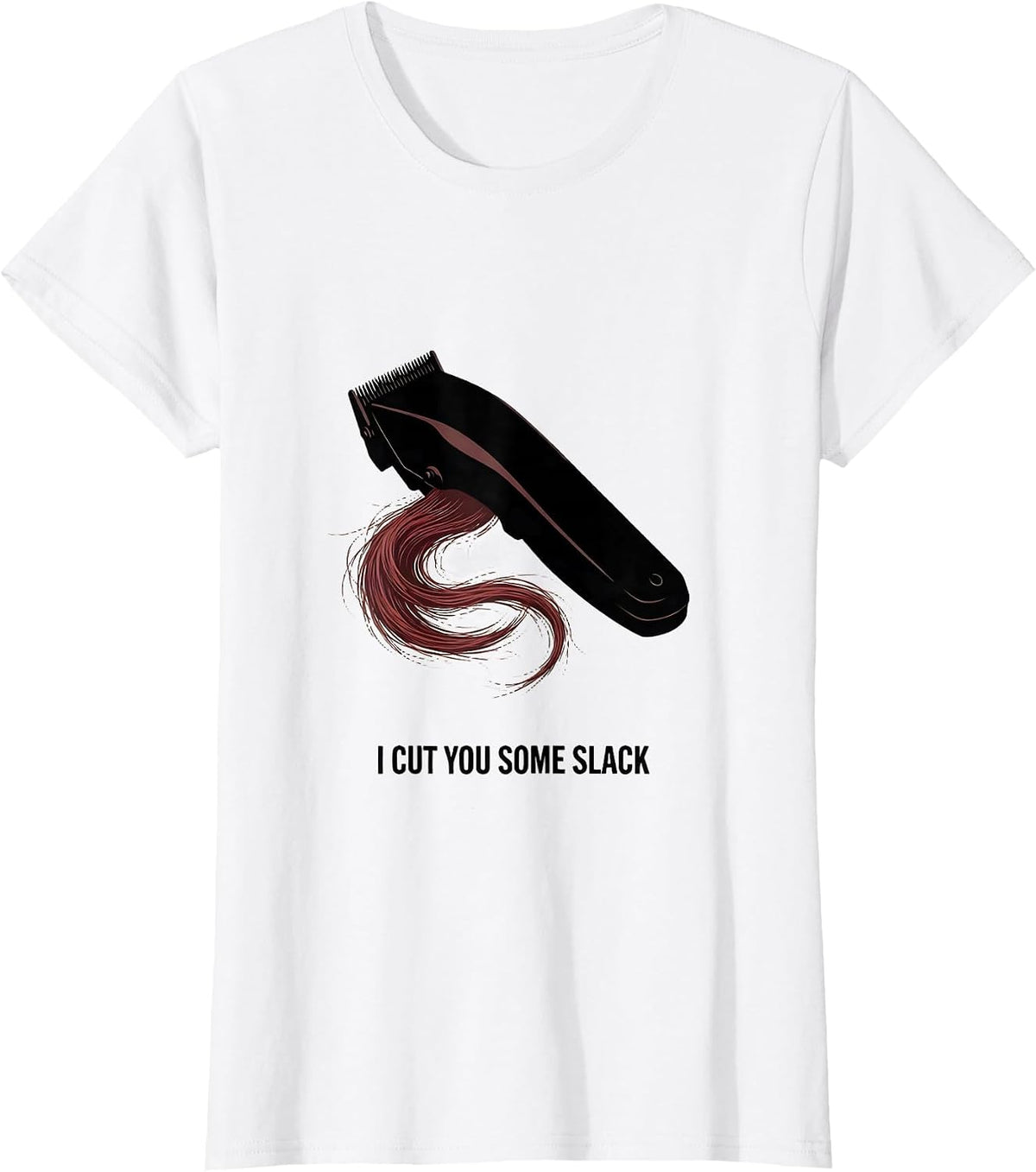 I Cut You Some Slack Funny Hairdresser Barber Gift Christmas T-Shirt - White
