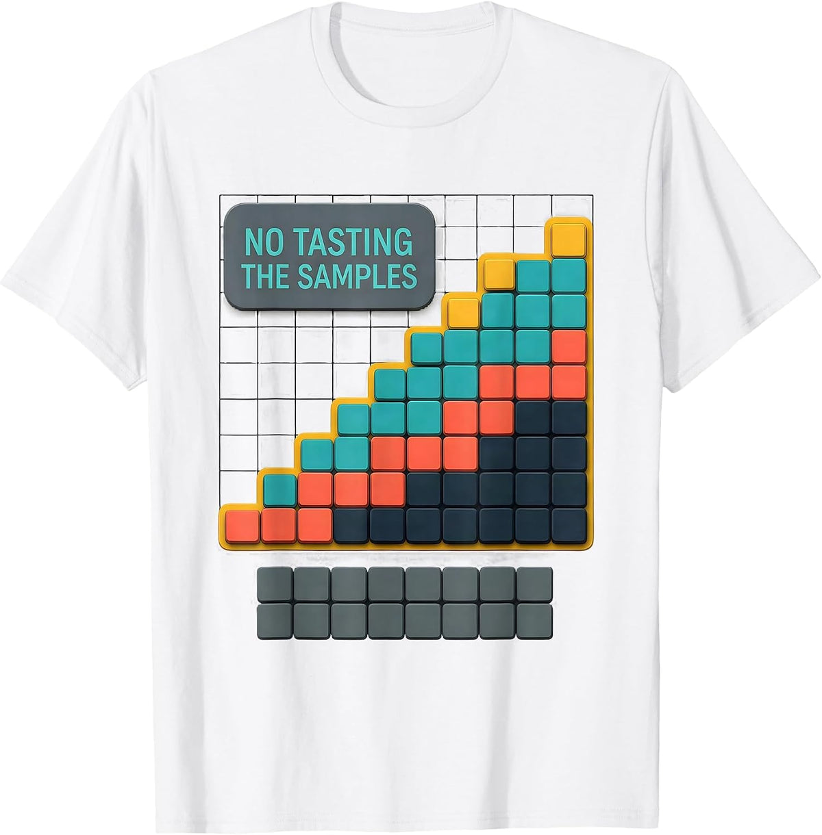 Men's No Tasting The Samples Funny Periodic Table Chemistry T-Shirt - White