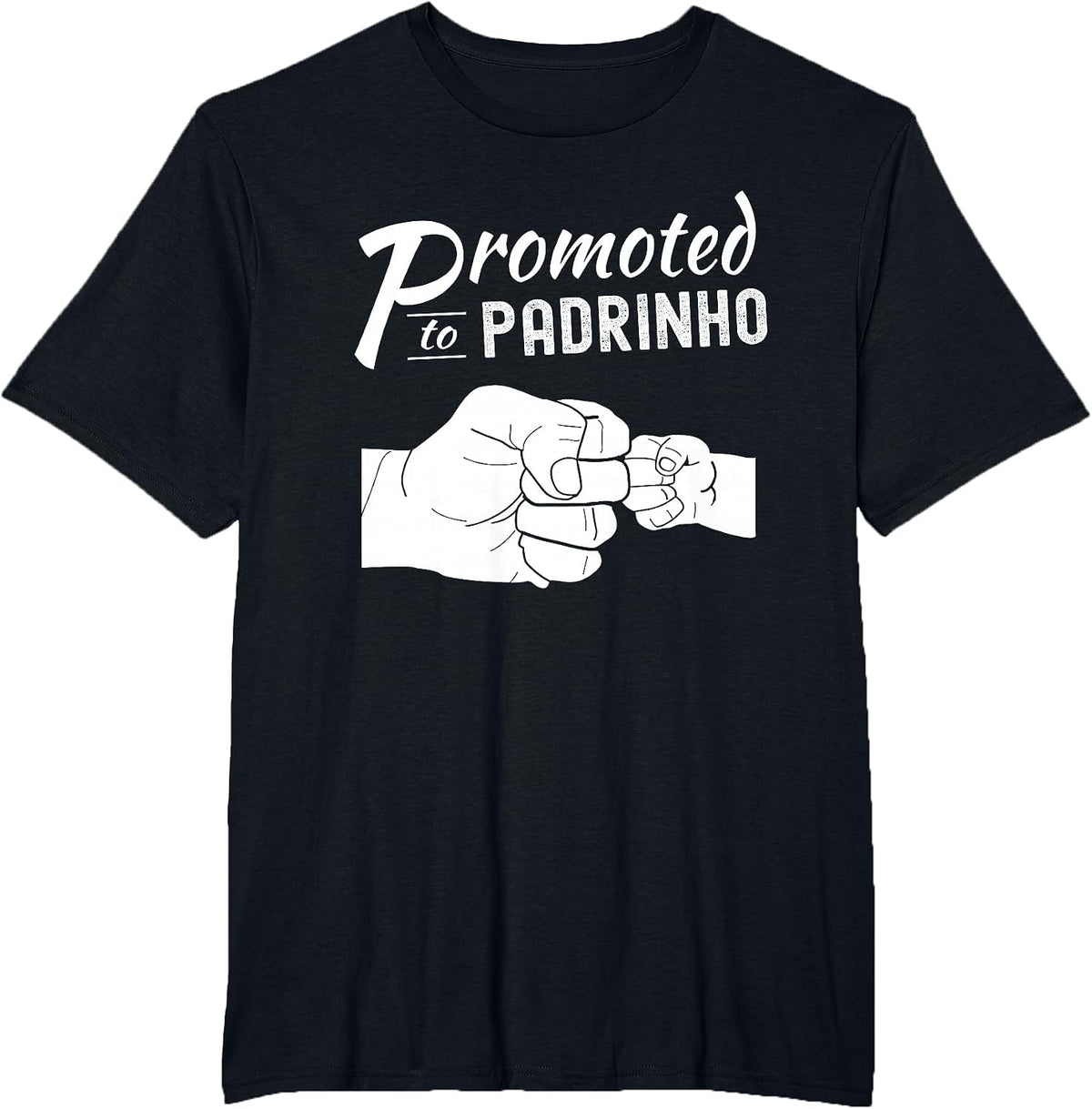 Promoted to Padrinho T-Shirt - Black