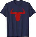 Athletic Bull Logo Graphic T-Shirt - Navy Blue