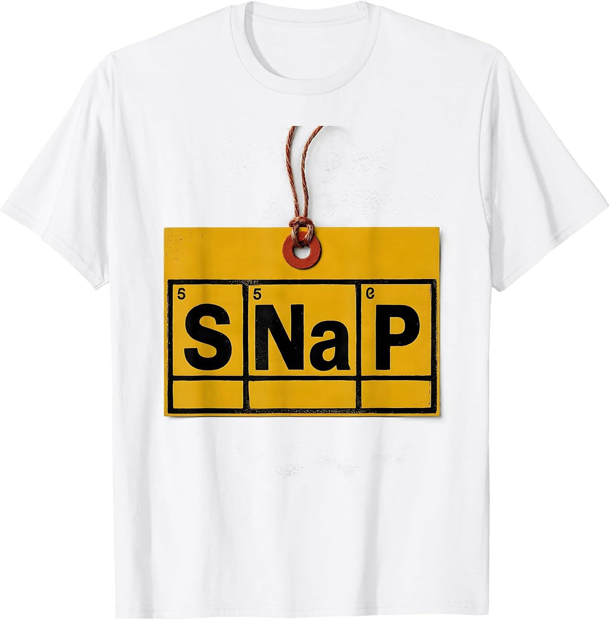 Men's SNaP Funny Chemistry Pun Science Enthusiast Gift T-Shirt - White