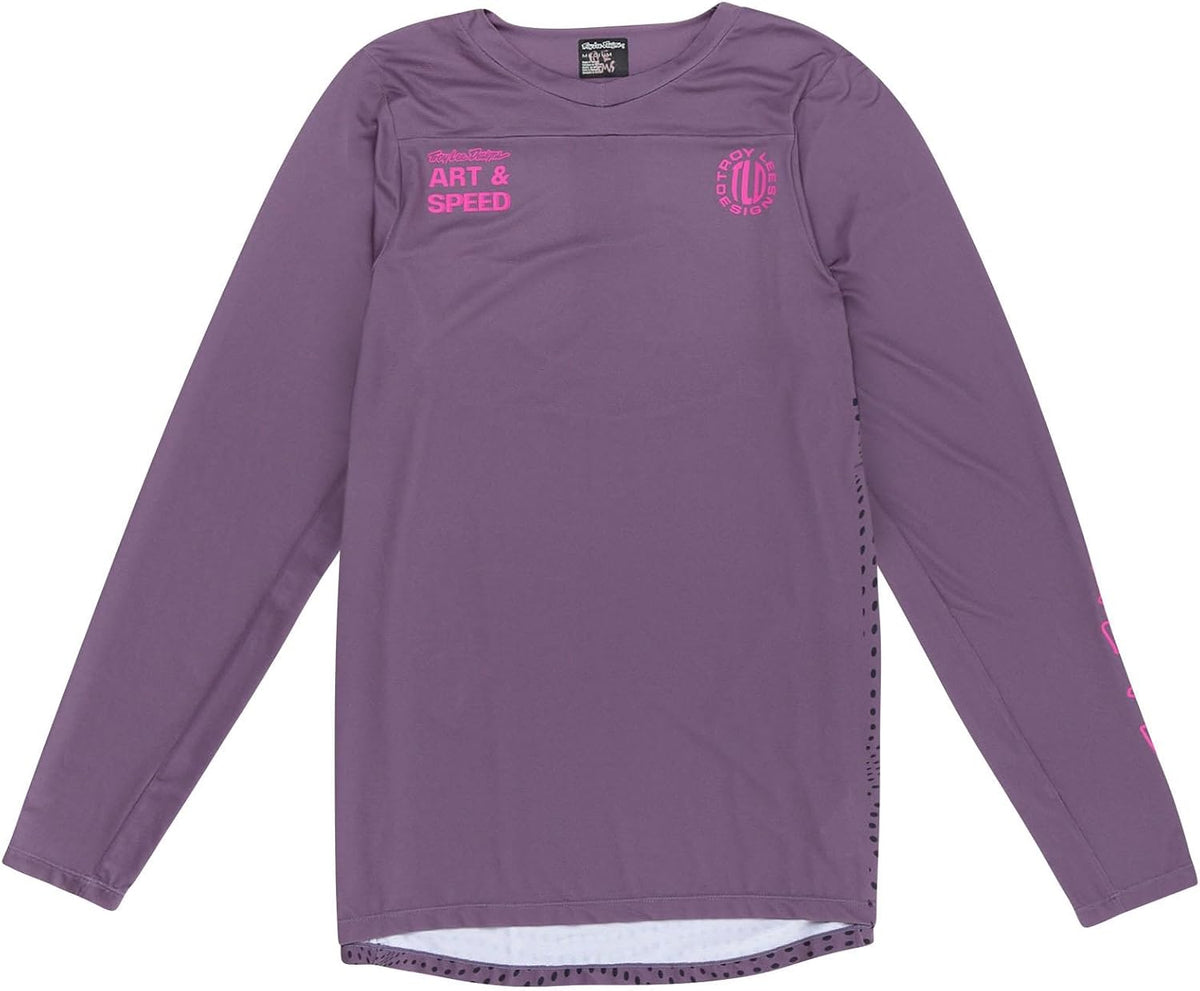Troy Lee Designs Skyline Long Sleeve Jersey - Radioscape Deep Purp