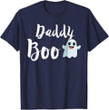 Daddy Boo Halloween Family Matching Ghost Dad T-Shirt - Navy Blue