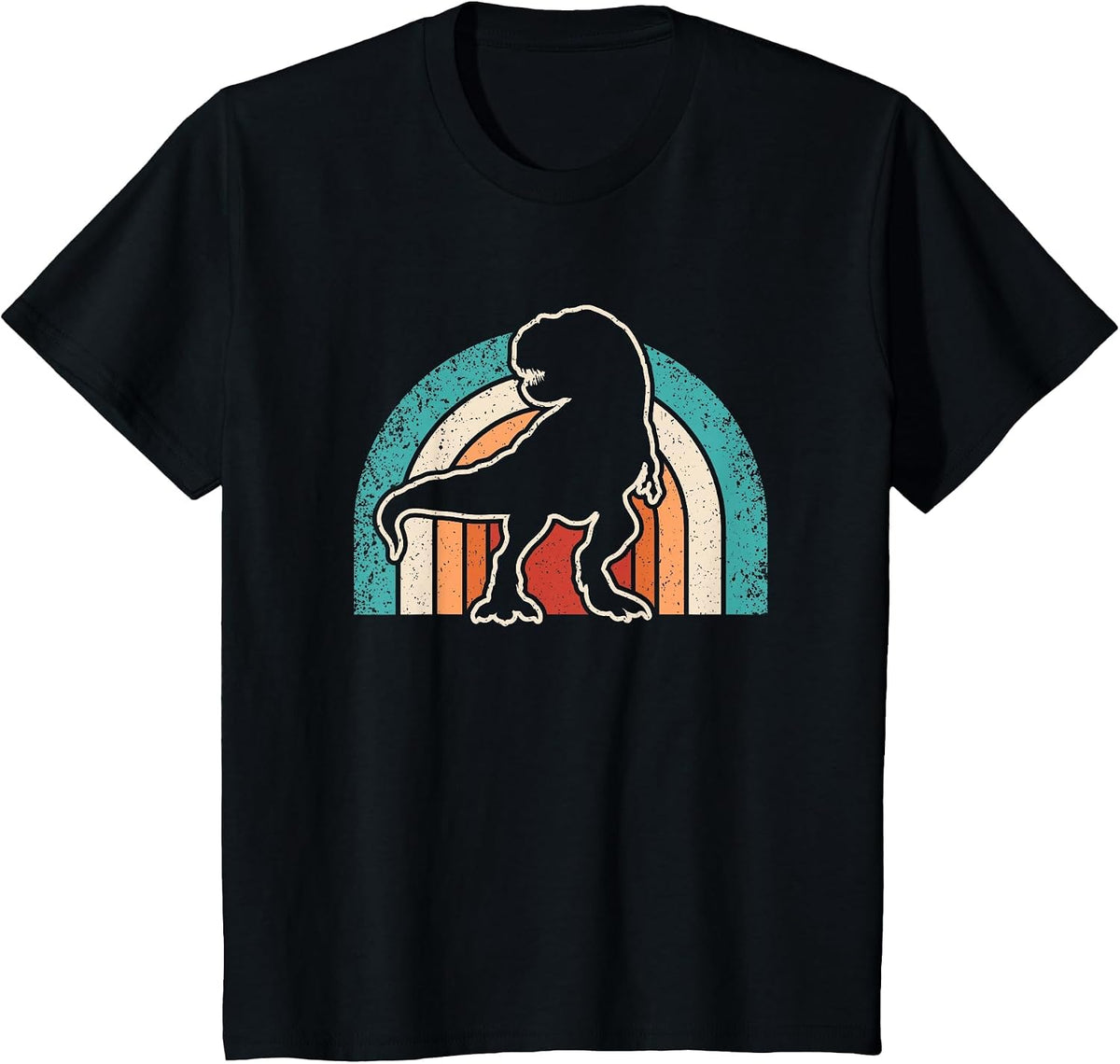 Retro Dinosaur Lover Dino T-Rex Men Boys Kids T-Shirt - Black