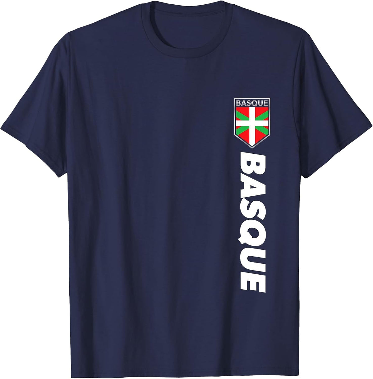 Basque Spain Victory Basque Football Shirt T-Shirt - Navy Blue
