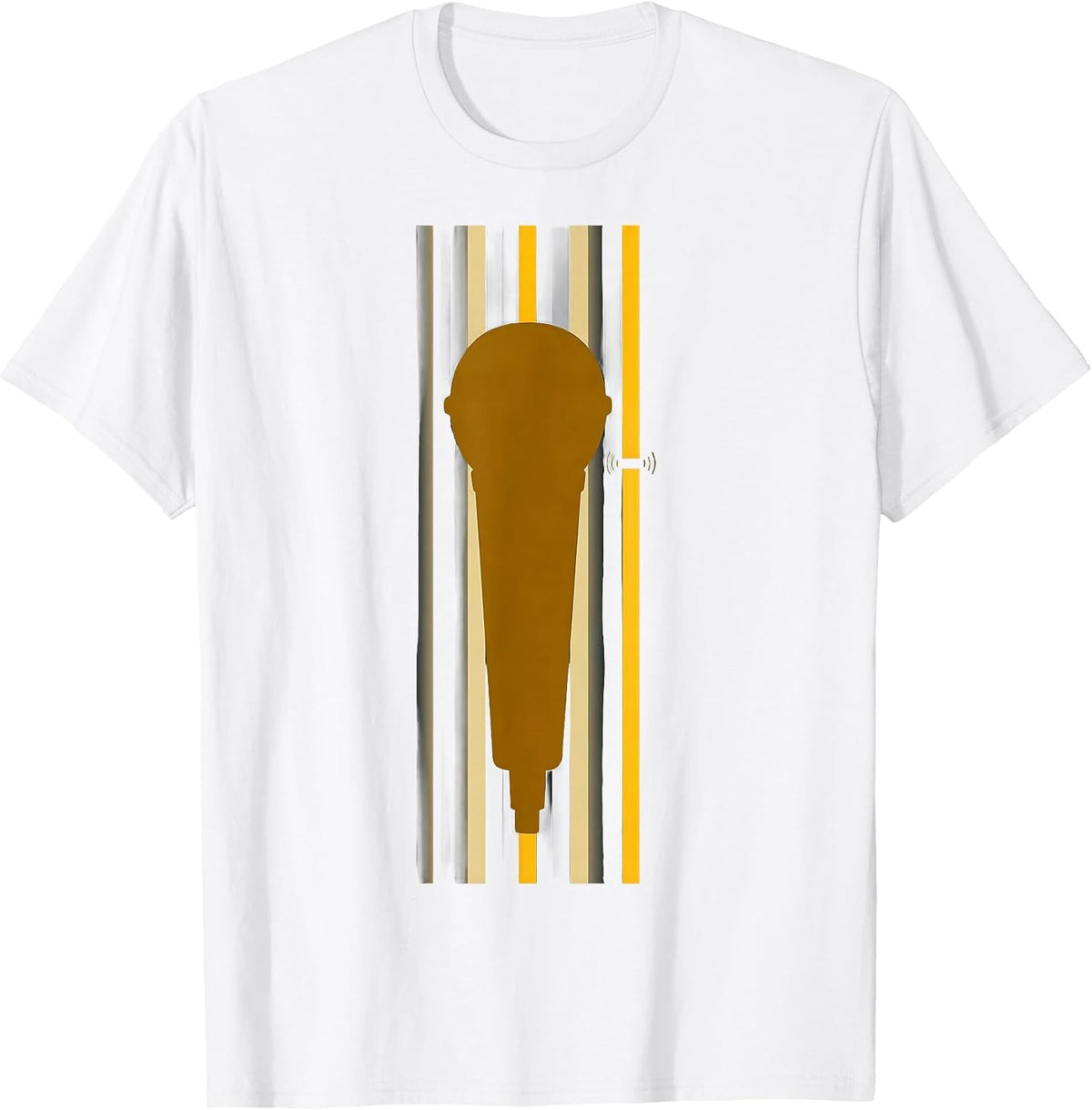 Men's Push To Talk Thin Gold Line 911 Dispatcher Tribute T-Shirt - White