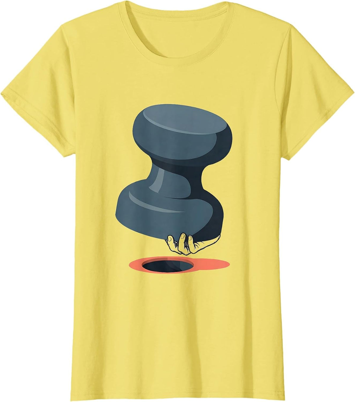 Women's Massive Peg Occupational Therapy Humor OT Month T-Shirt - Lemon Yellow