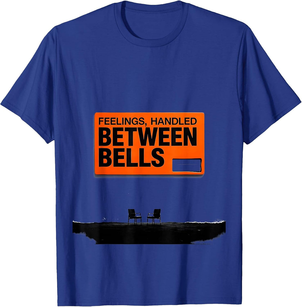 Feelings Handled Between Bells Minimalist School Counselor T-Shirt - Royal Blue