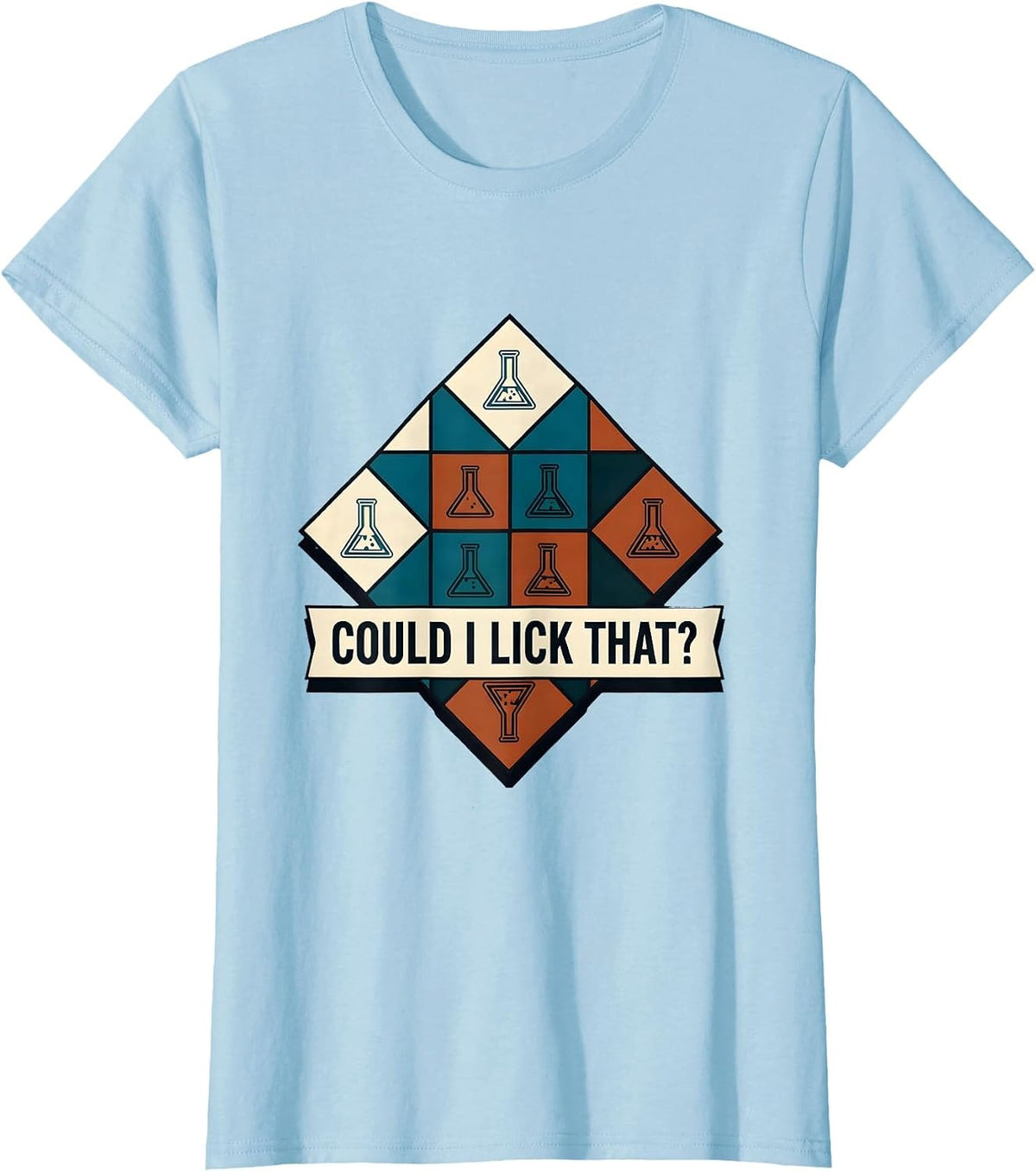Could I Lick That Funny Periodic Table Science Teacher Gift T-Shirt - Baby Blue