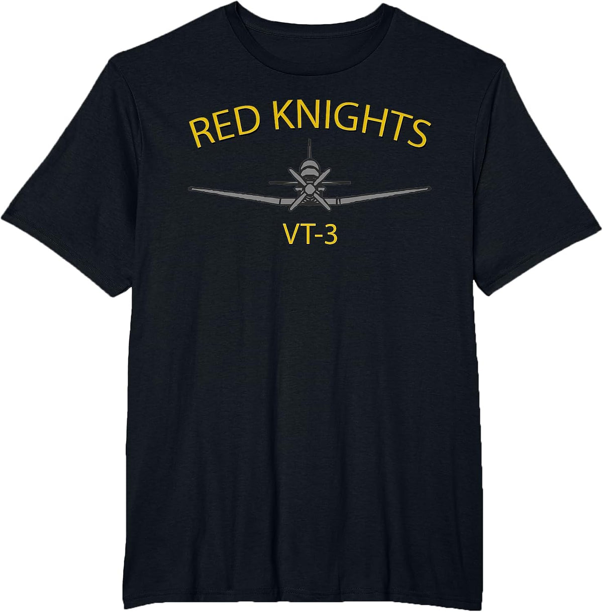 VT-3 T-Shirt Red Knights Training Squadron 3 T-6 Texan II T-Shirt - Black