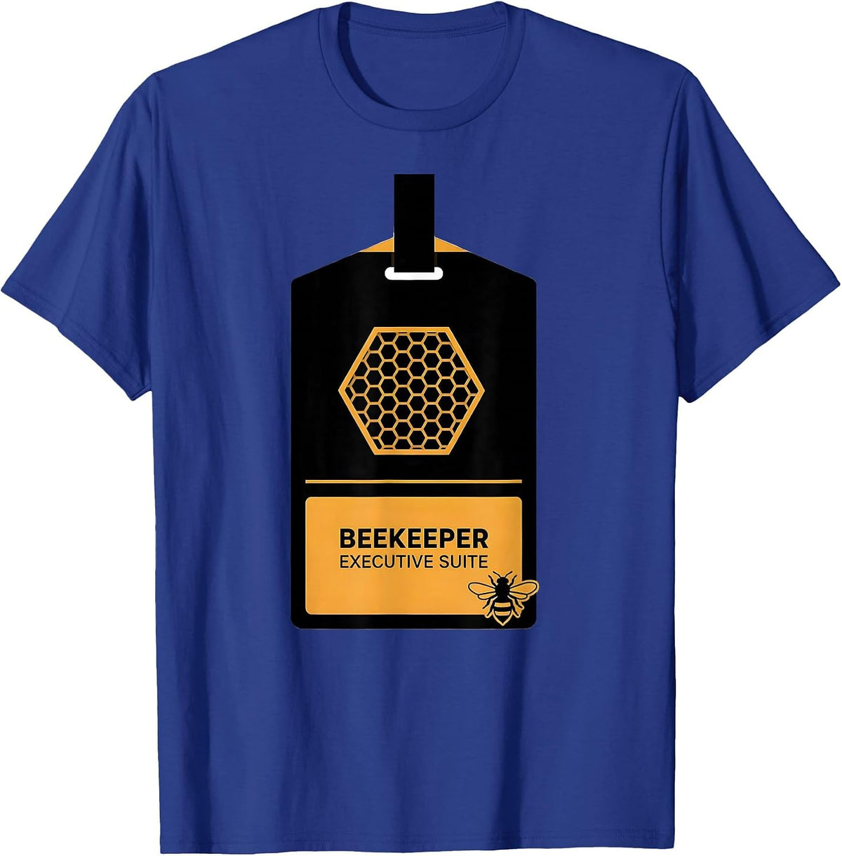 Men's Beekeeper Executive Suite Minimalist Beekeeper Humor T-Shirt - Royal Blue