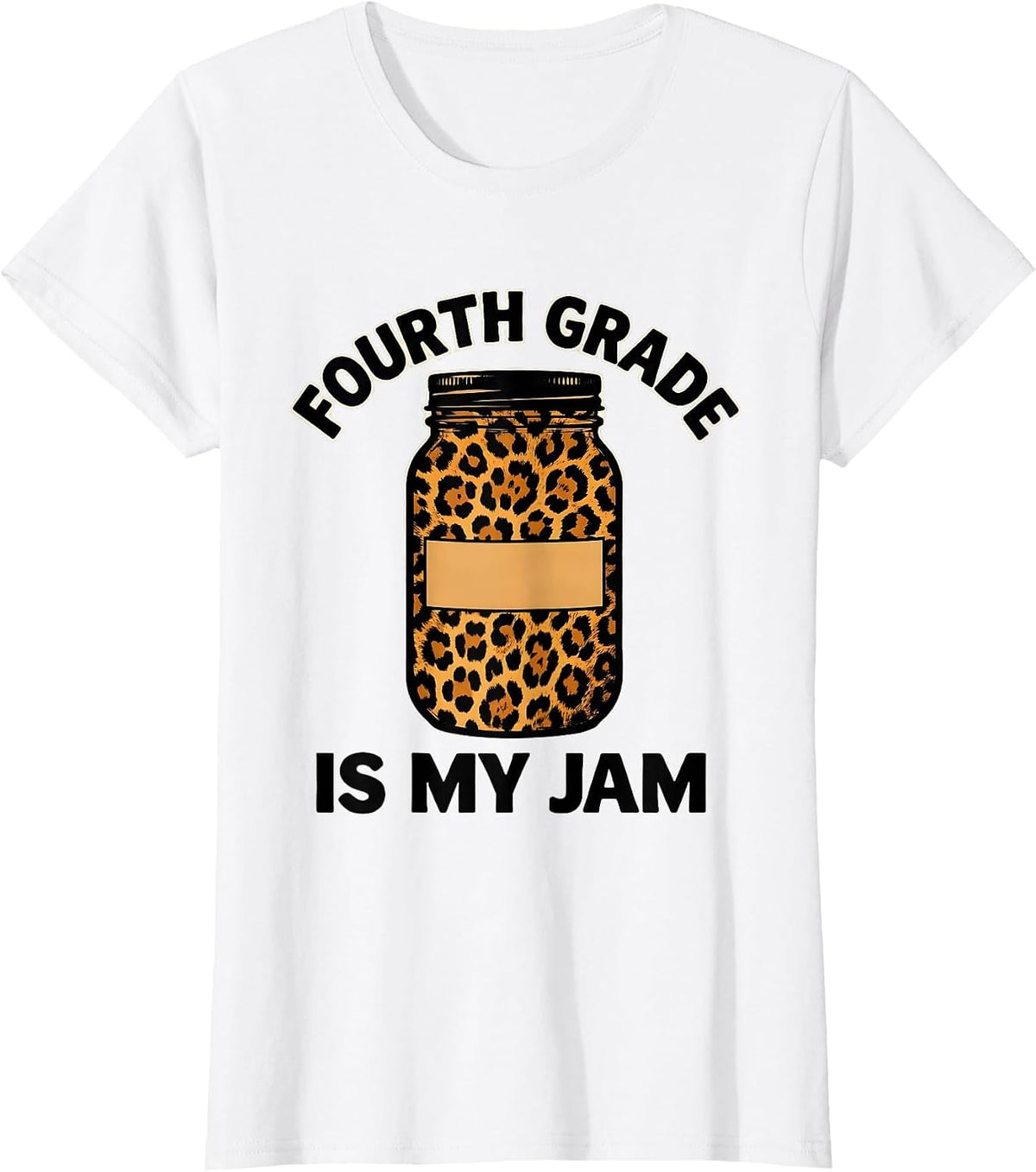 Fourth Grade Is My Jam Teacher Design T-Shirt - White