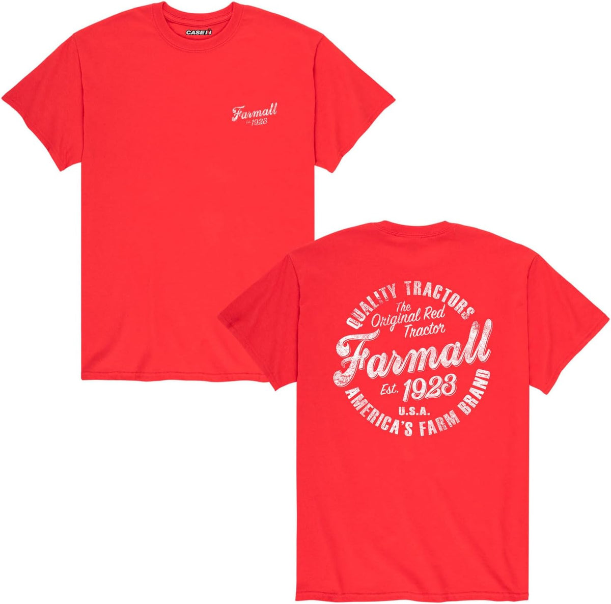 Country Casuals Farmall Circle - Men's Short Sleeve Graphic T-Shirt - Red
