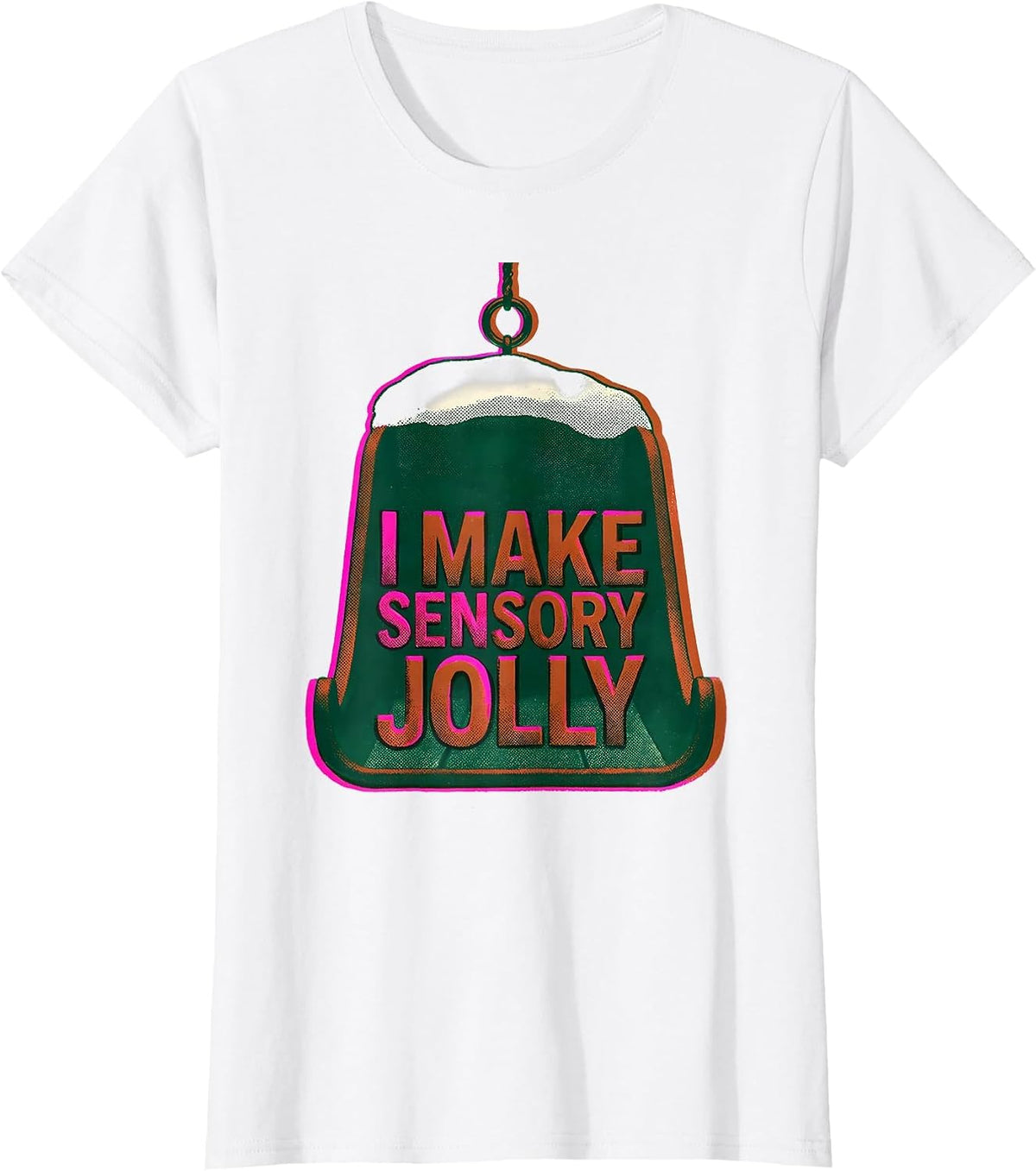 I Make Sensory Jolly Risograph Occupational Therapist T-Shirt - White