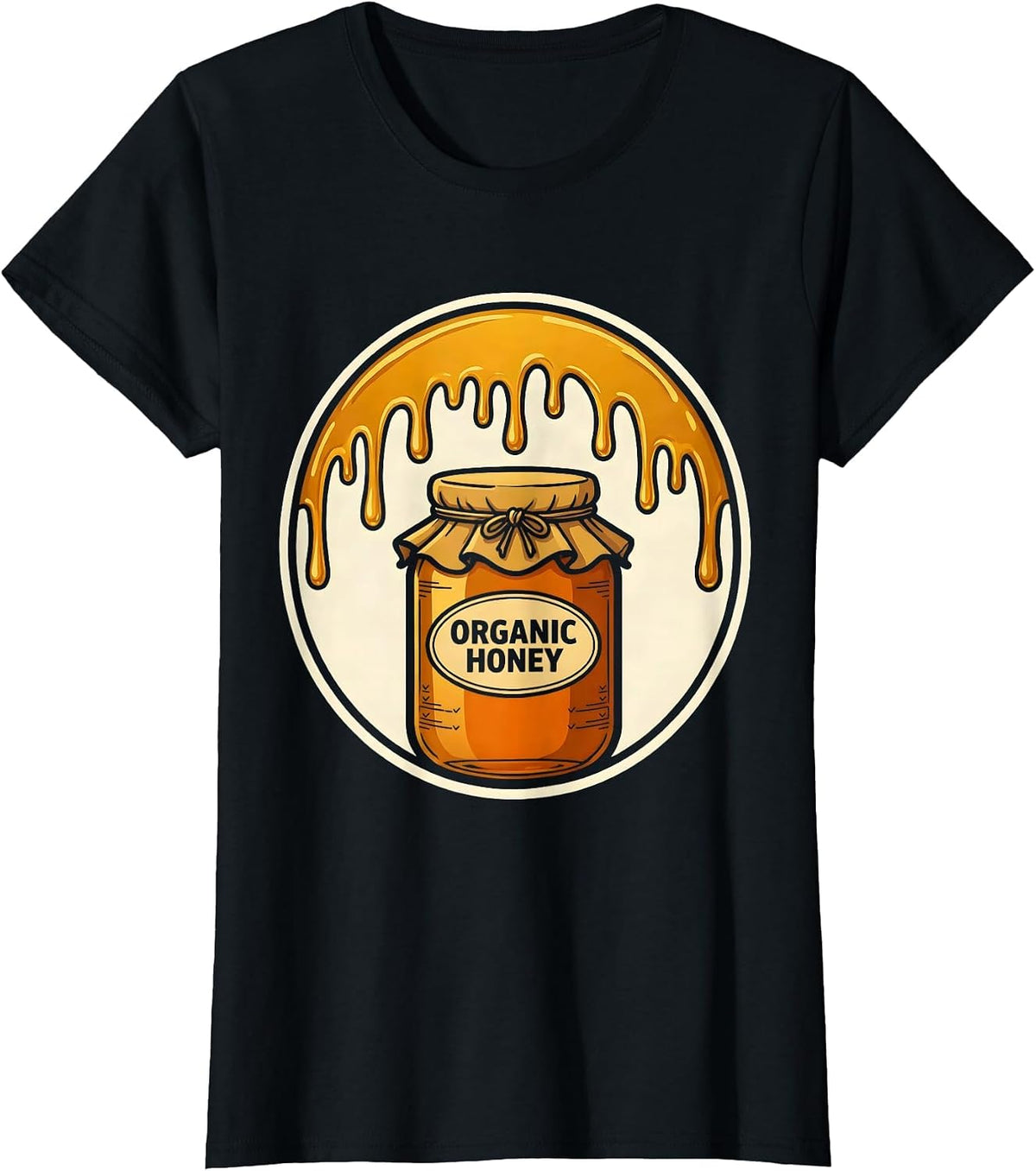 Women's Organic Honey Halloween Honeypot Costume Novelty Funny DIY T-Shirt - Black