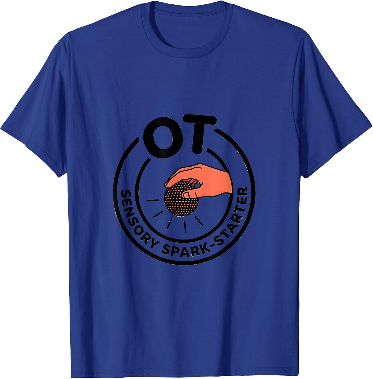 Men's OT Sensory Spark-Starter Occupational Therapy OT Assistant T-Shirt - Royal Blue