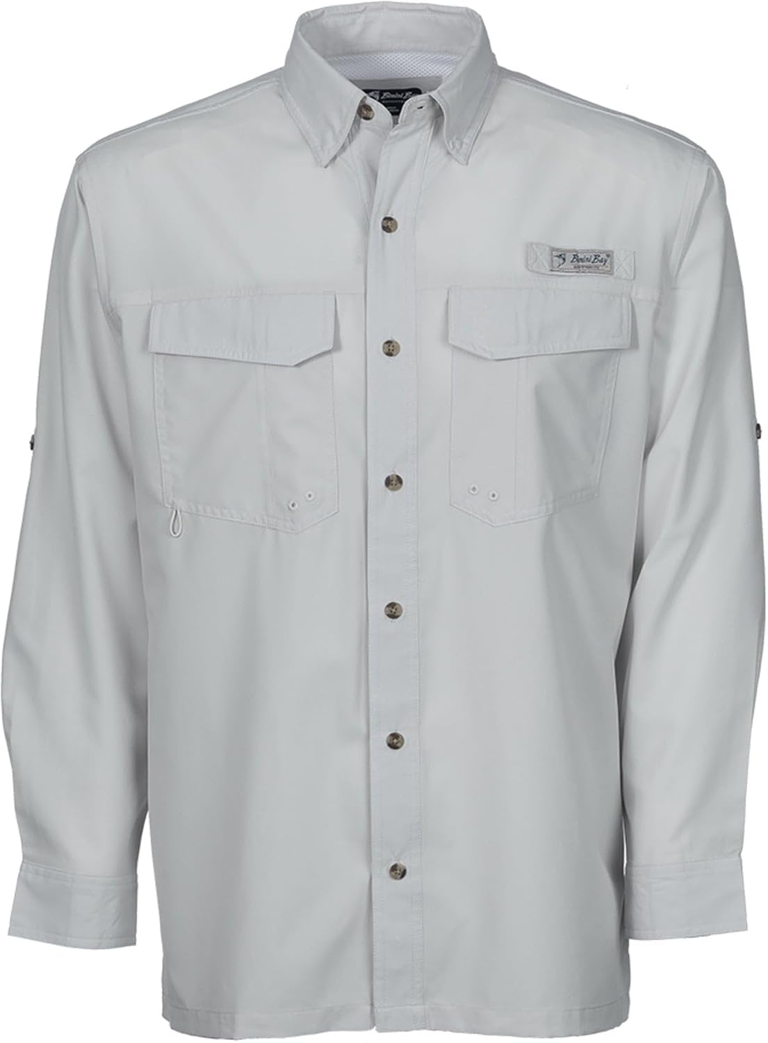 Bimini Bay Men's Flats V Long Sleeve Fishing Shirt - Antarctica