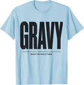 Men's Gravy Beats The Whole Table Bootleg 90's Rap Rock Funny T-Shirt - Baby Blue