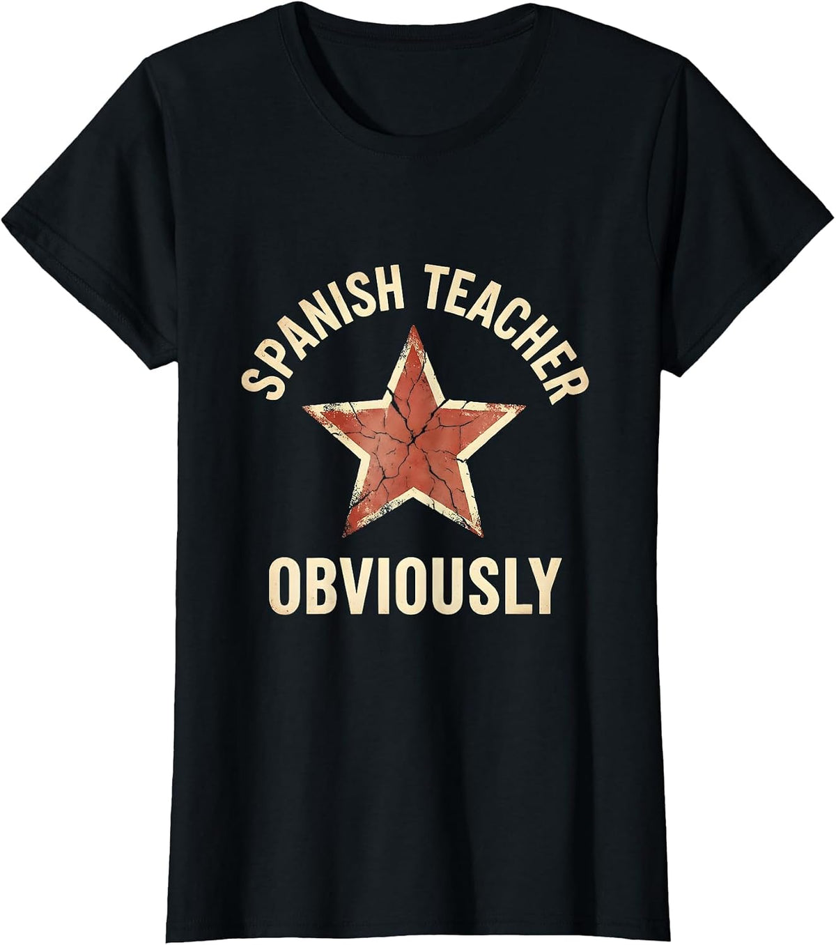 Spanish Teacher Proud Educator Graphic Design T-Shirt - Black