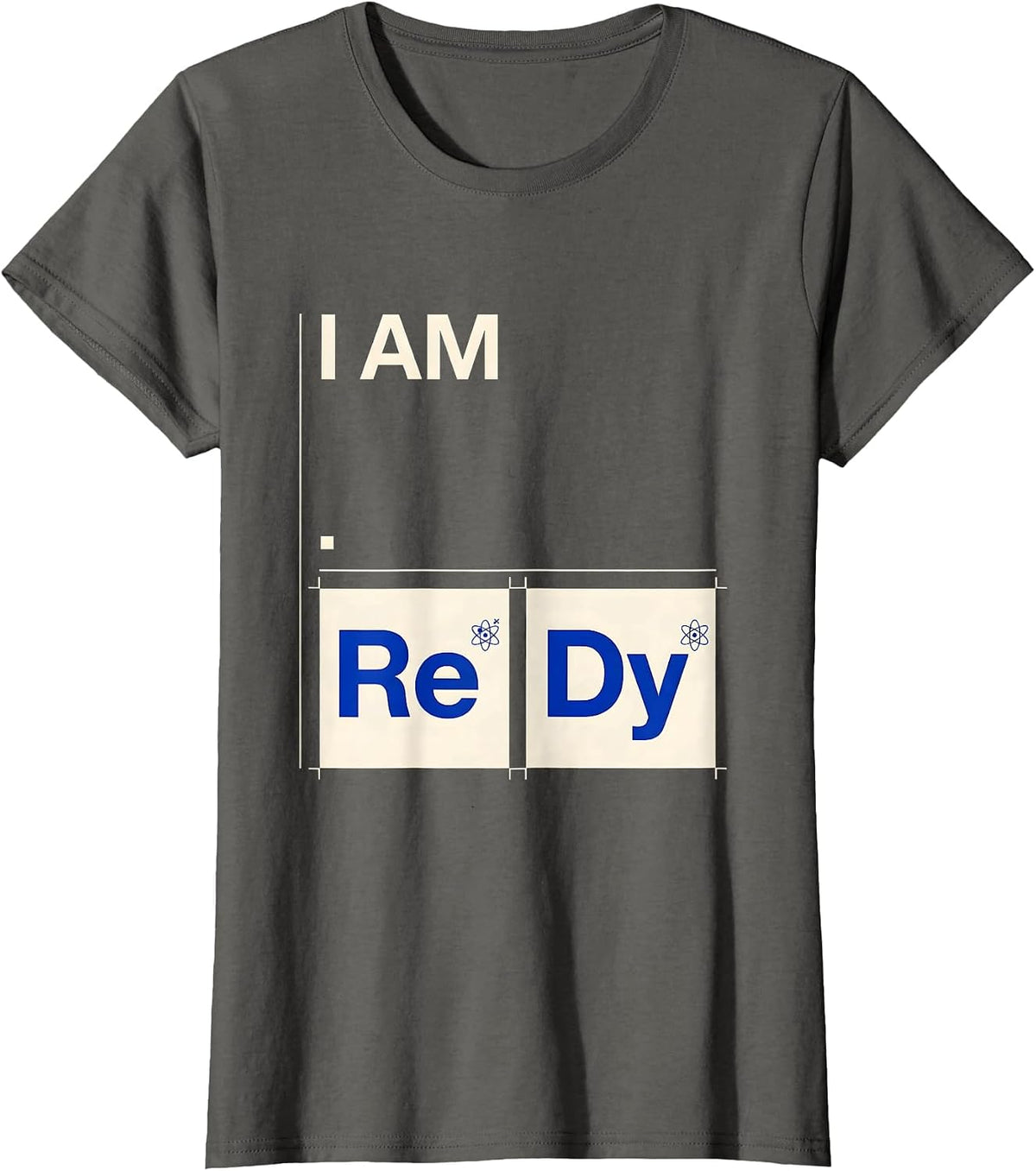 Women's I Am ReDy Swiss International Science Teacher Chemistry T-Shirt - Asphalt Grey