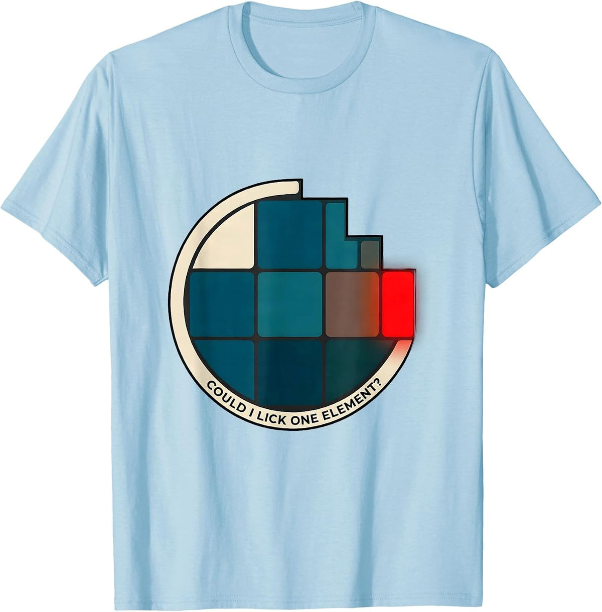 Men's Could I Lick One Element Funny Periodic Table Chemistry T-Shirt - Baby Blue