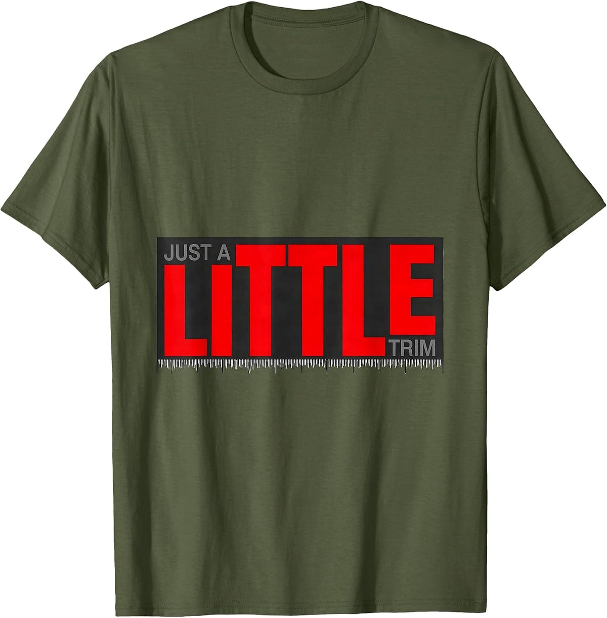 Just A Little Trim Funny Hairdresser Barber Gift Christmas T-Shirt - Olive Green