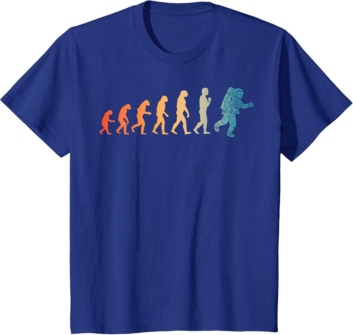Astronaut Design for Men Boys Kids Galaxy Outer Space Themed T-Shirt - Royal Blue