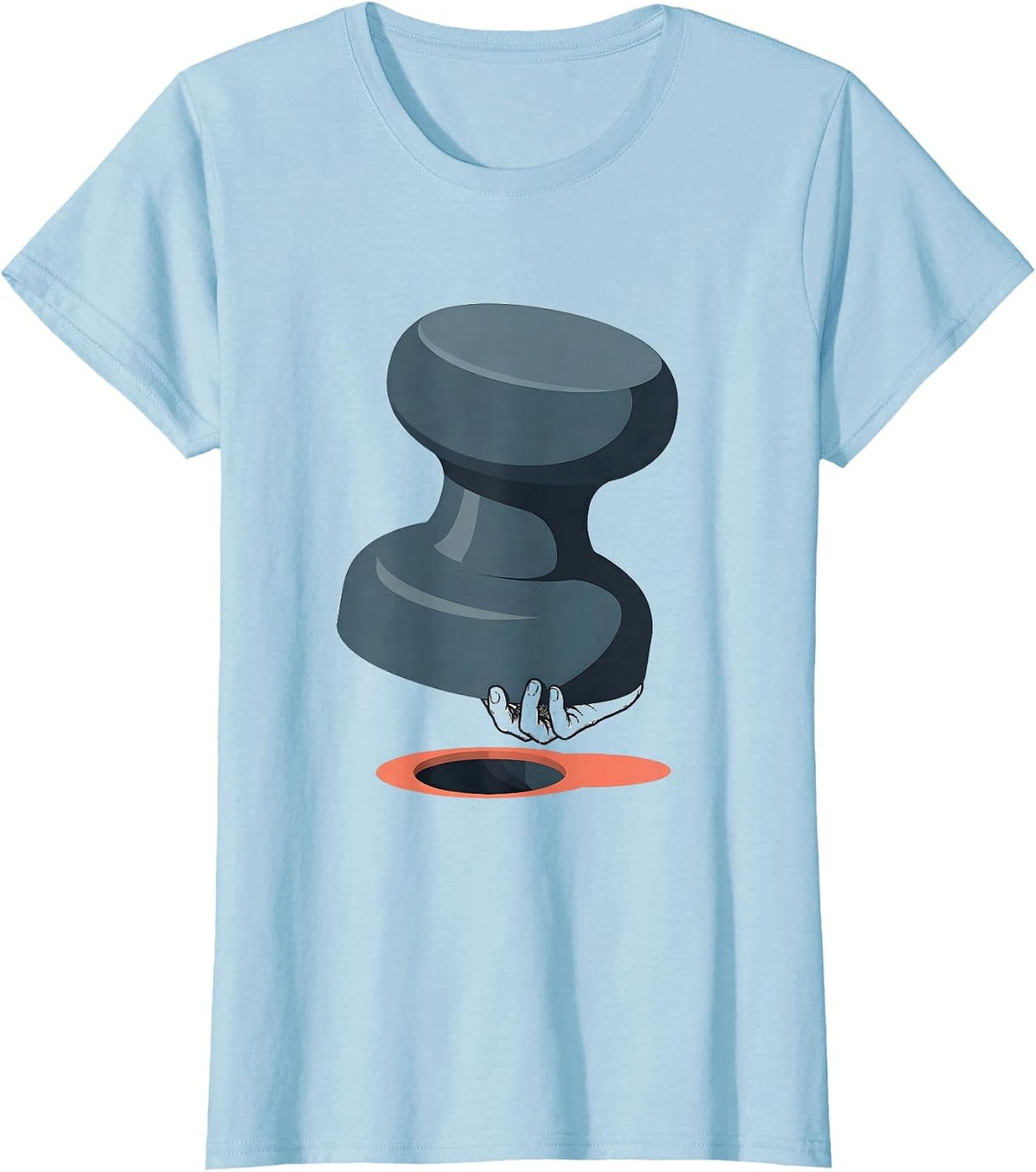 Women's Massive Peg Occupational Therapy Humor OT Month T-Shirt - Baby Blue