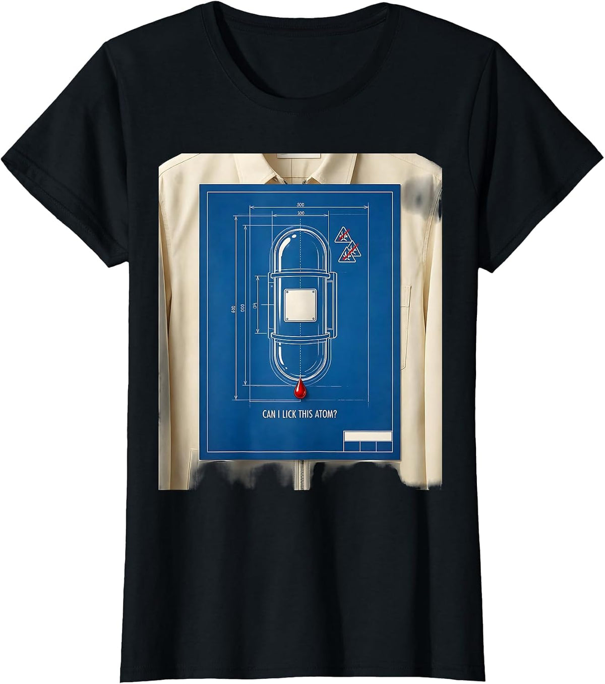 Can I Lick This Atom Funny Periodic Table Science Teacher T-Shirt - Black