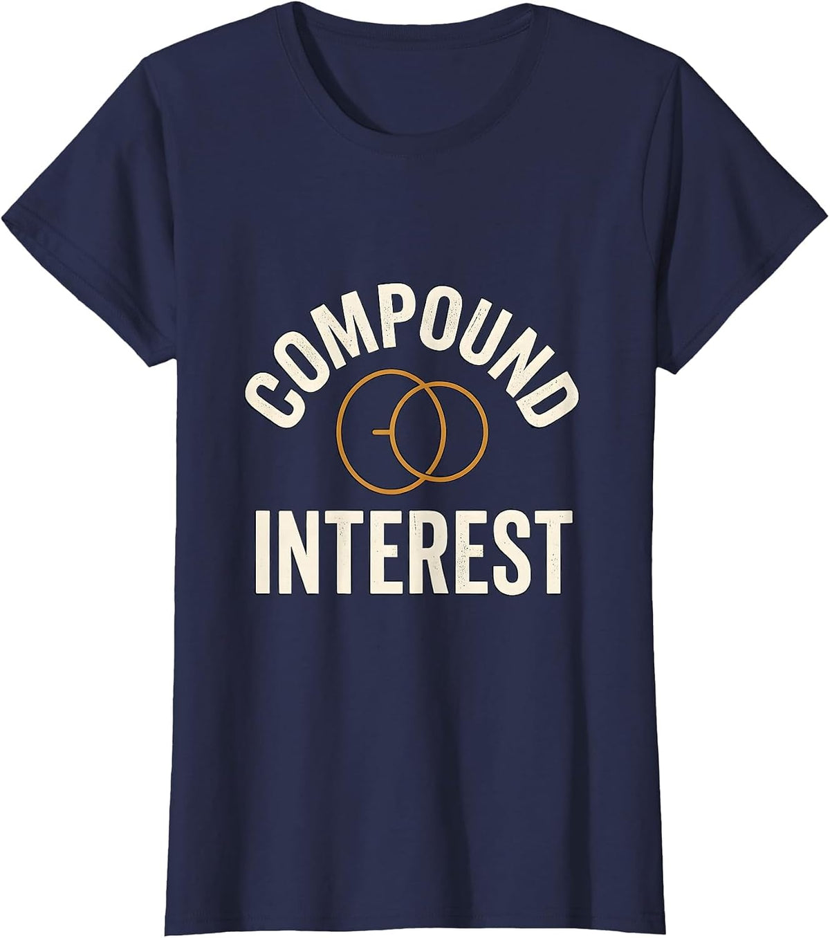 Women's Compound Interest Funny Chemistry Science Lover Gift T-Shirt - Navy Blue