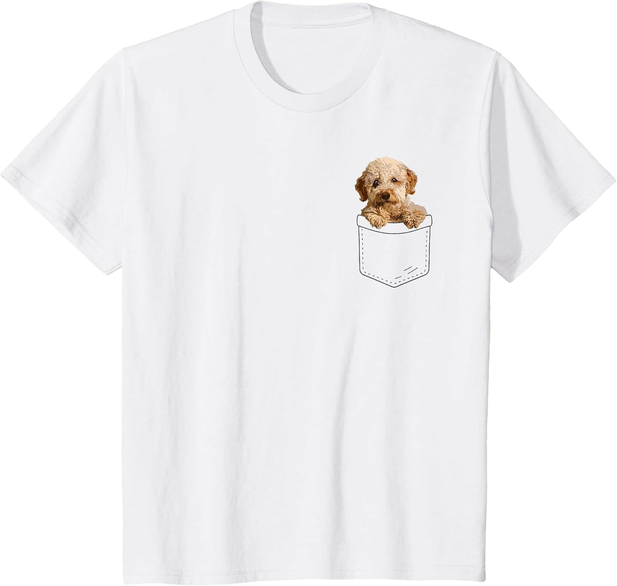 Cute Goldendoodle Design for Men Women Goldendoodle Doodle T-Shirt - White