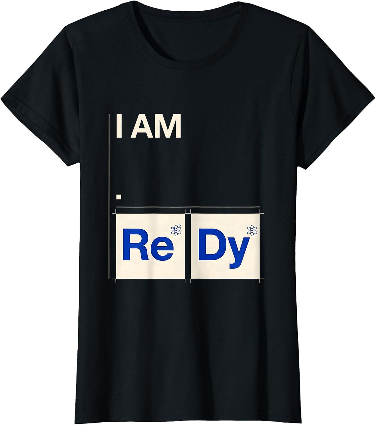 Women's I Am ReDy Swiss International Science Teacher Chemistry T-Shirt - Black